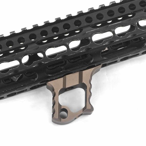 Metal TD Halo AR-15 Hand Stop For KeyMod & M-LOK - DE