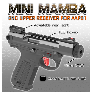 TTI AAP-01 Mini Mamba CNC oberer Empfänger-Kit – Schwarz