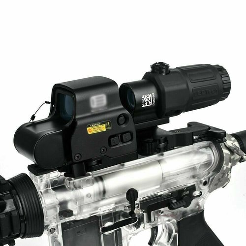 WADSN HHS Red/Green Holographic Hybrid Sight - EXPS with G33 Magnifier – Black