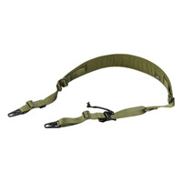 Quick Adjustable Padded Two Point Sling with HK Style Clip - Olive drab Green