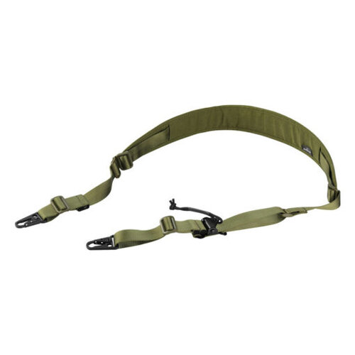 Amomax Quick Adjustable Padded Two Point Sling with HK Style Clip - Green