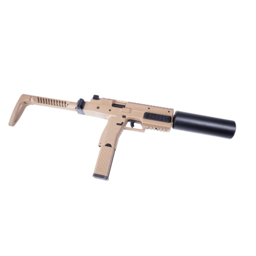 Vorsk VMP-1X GBB SMG - Tan (Pack - Suppressor, 2x 48 round magazine, Vorsk Patch) Vorsk VMP-1X GBB SMG - Tan (Pack - Suppressor, 2x 48 round magazine, Vorsk Patch)