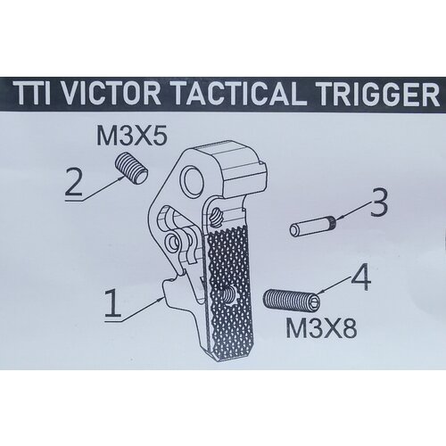 TTI VICTOR Tactical Trigger (for AAP01 /TP22/Glock) SILVER