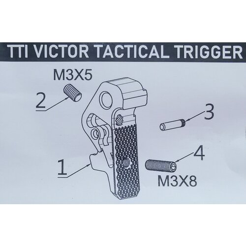 TTI VICTOR Taktischer Abzug (für AAP01 /TP22/Glock) BK