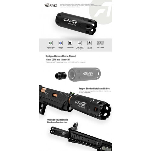 Acetech Bifrost Tracer-Einheit – Schwarz Acetech Bifrost Tracer-Einheit – Schwarz