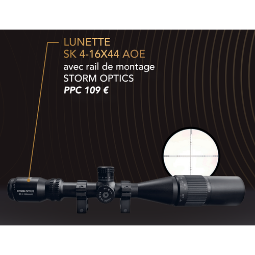 STORM Zielfernrohr SK 4-16x44 AOE mit Halterungen STORM OPTICS