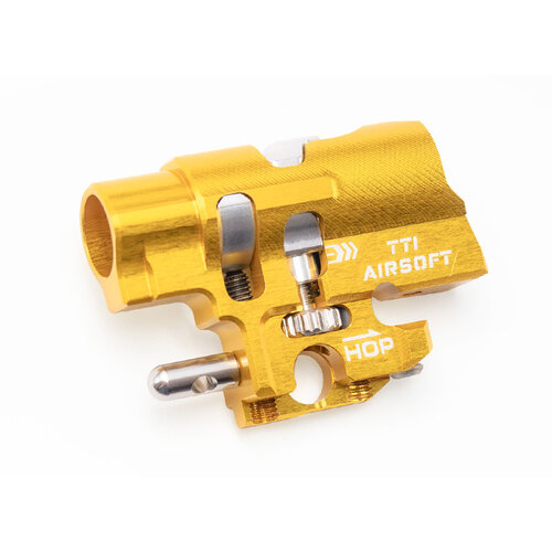 TTI  Infinity Marui spec High capa One piece full CNC TDC hop up chamber-Gold TTI  Infinity Marui spec High capa One piece full CNC TDC hop up chamber-Gold