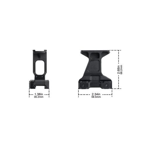 WADSN GG Lerna Halterungssatz für AP (ohne Logo) – Schwarz