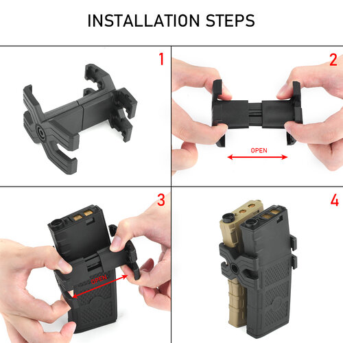 Metal M4 Mag Coupler – Desert