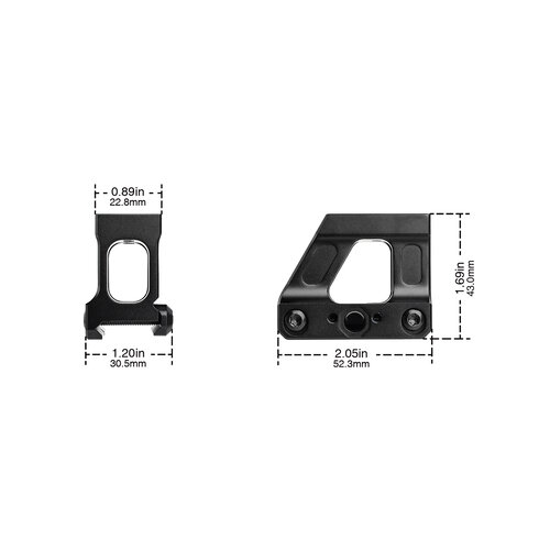 WADSN FT MRDS With RMR  Adapter High Plates Set – Black + Black WADSN FT MRDS With RMR  Adapter High Plates Set – Black + Black