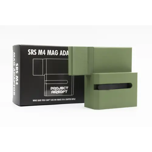 Project Airsoft SRS to M4 Magazine Adaptor - OD GREEN