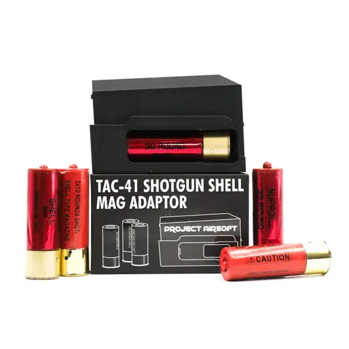 Project Airsoft TAC-41 to Shotgun Shell Magazine Adaptor - BLACK