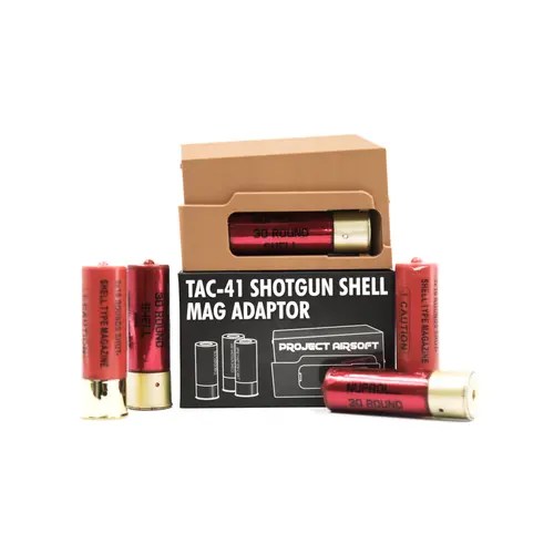 Project Airsoft TAC-41 to Shotgun Shell Magazine Adaptor - TAN