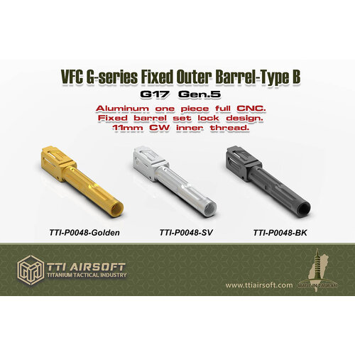 TTI VFC G17 Gen.5 Fixed Outer Barrel Type B-Silver