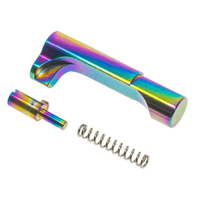 Match Grade Stainless Steel Mag Release - Rainbow