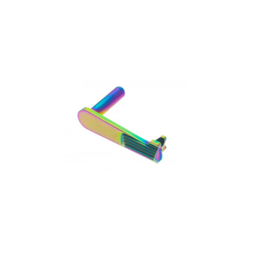 Cow Cow Technology Match Grade Stainless Steel Slide Stop - Rainbow Cow Cow Technology Match Grade Stainless Steel Slide Stop - Rainbow