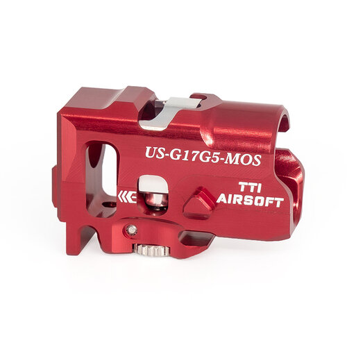 TTI Infinty Umarex (SRC) G17 Gen5 MOS - One piece full CNC TDC hop up chamber - RED TTI Infinty Umarex (SRC) G17 Gen5 MOS - One piece full CNC TDC hop up chamber - RED