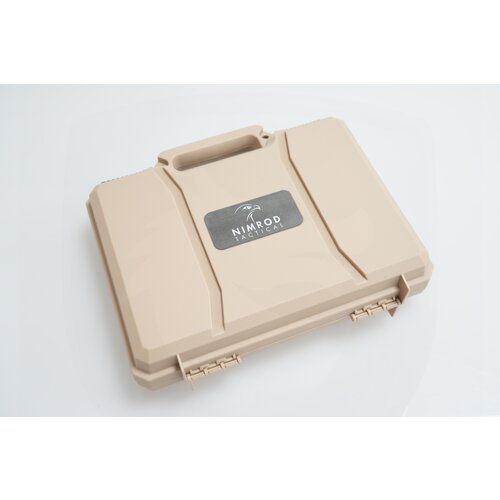 Nimrod Pistolenkoffer aus vorgeschnittenem Schaumstoff - Dark Earth