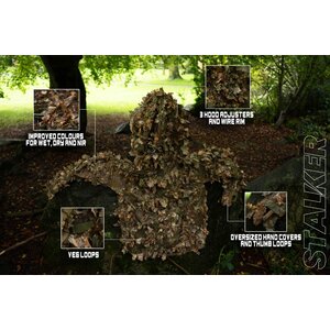 STALKER Brauner Eichenblatt-Anzug - XL/XXL