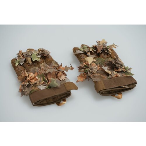 STALKER Crafted Ghillie-Handschuhe, Braune Eiche, XL