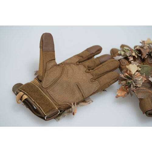 STALKER Crafted Ghillie-Handschuhe, Braune Eiche, XL