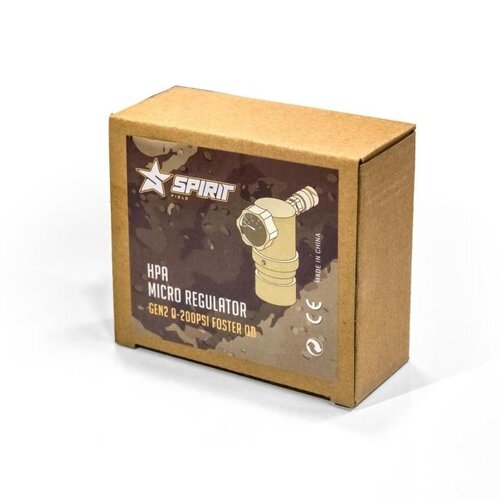 Field HPA Micro Regulator Spirit Field G2 0-200psi Foster Black Field HPA Micro Regulator Spirit Field G2 0-200psi Foster Black