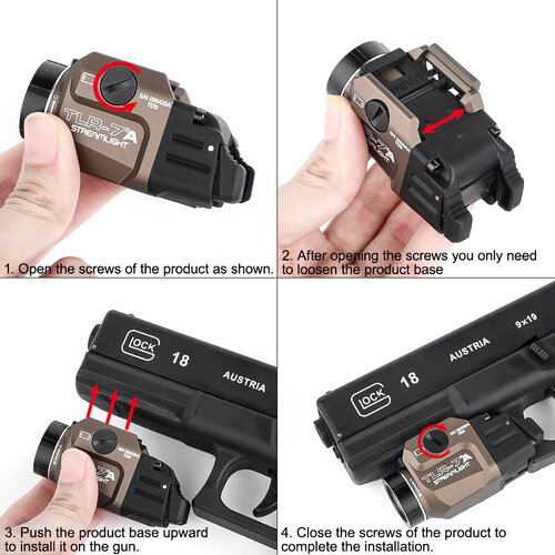 WADSN T-7 A Gun Light - DE -Logo WADSN T-7 A Gun Light - DE -Logo