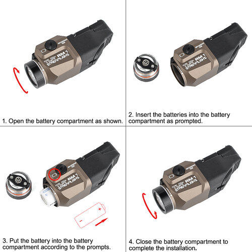 WADSN T RM 1 Rail Mounted Tacticial Ligting System - DE (LOGO) WADSN T RM 1 Rail Mounted Tacticial Ligting System - DE (LOGO)