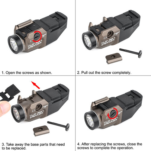 WADSN T RM 1 Rail Mounted Tacticial Ligting System - DE (LOGO) WADSN T RM 1 Rail Mounted Tacticial Ligting System - DE (LOGO)