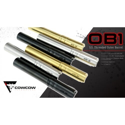 Cow Cow Technology OB1 5.1 SS Threaded Outer Barrel (.40 marking) - Rainbow