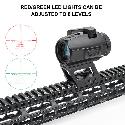 Aim-O 3×22 Scope Red/Green Reticle - BLACK