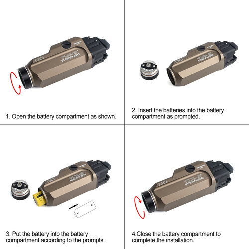 WADSN T-9 Gun Light - DE - (LOGO) WADSN T-9 Gun Light - DE - (LOGO)