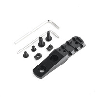 M-Lok and Keymod Cantilever Rail Light Mount - Black