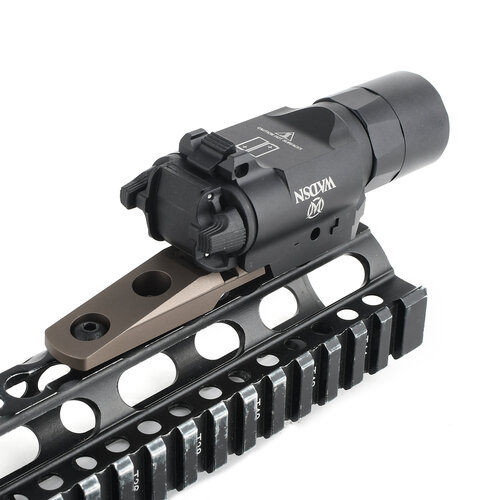 WADSN M-Lok and Keymod Cantilever Rail Light Mount - Dark Earth