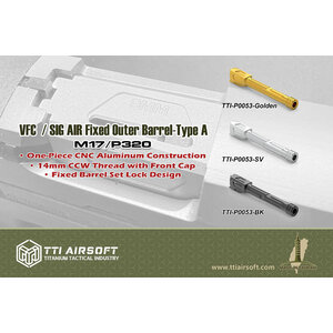 TTI VFC/SIG AIR M17 Fester Außenlauf Typ A - Schwarz