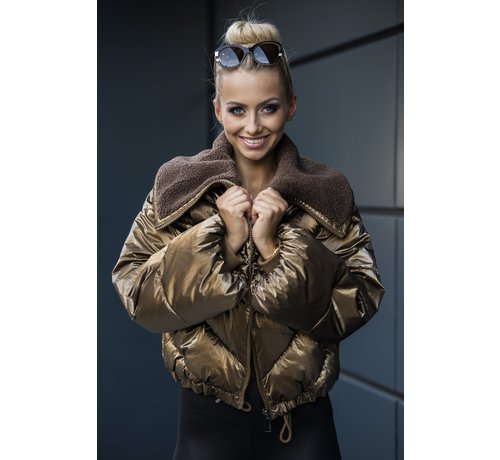 tan winter jacket womens