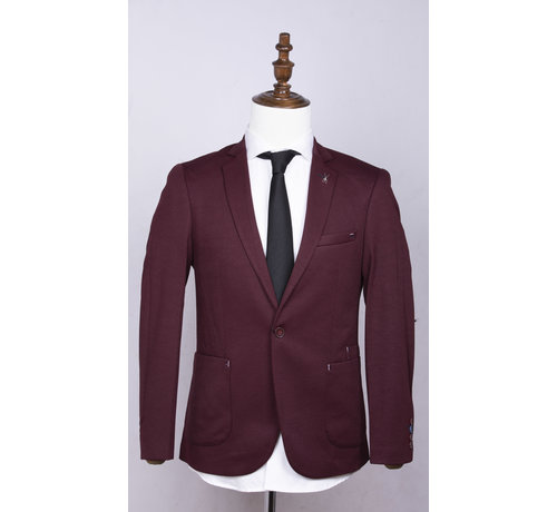 Wam Denim Blazer 94040 Dark Red - WAM Denim