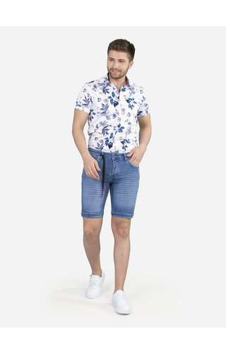 Wam Denim Overhemd Korte Mouw 75652 White Wam Denim Overhemd Korte Mouw 75652 White