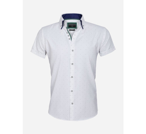 Gaznawi Shirt Short Sleeve 65028 Cuneo White Green