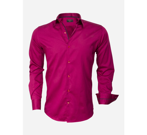 Wam Denim Overhemd Lange Mouw 75442 Fuchsia