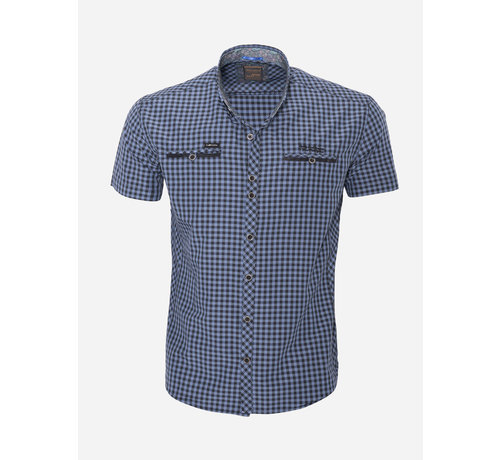 Arya Boy Overhemd Korte Mouw 15Y7523 Navy