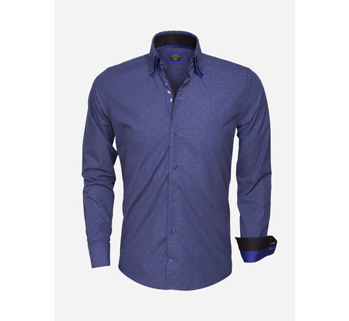 Wam Denim Overhemd Lange Mouw 75354 INDIGO