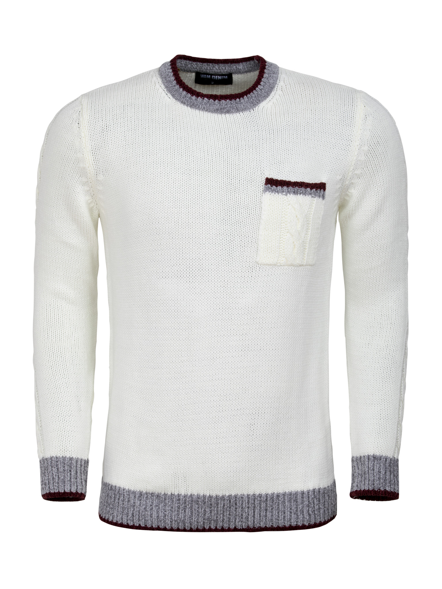 simple white sweater