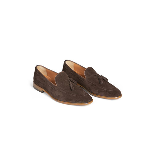 Bruine Instappers Leren Schoenen - WAM DENIM