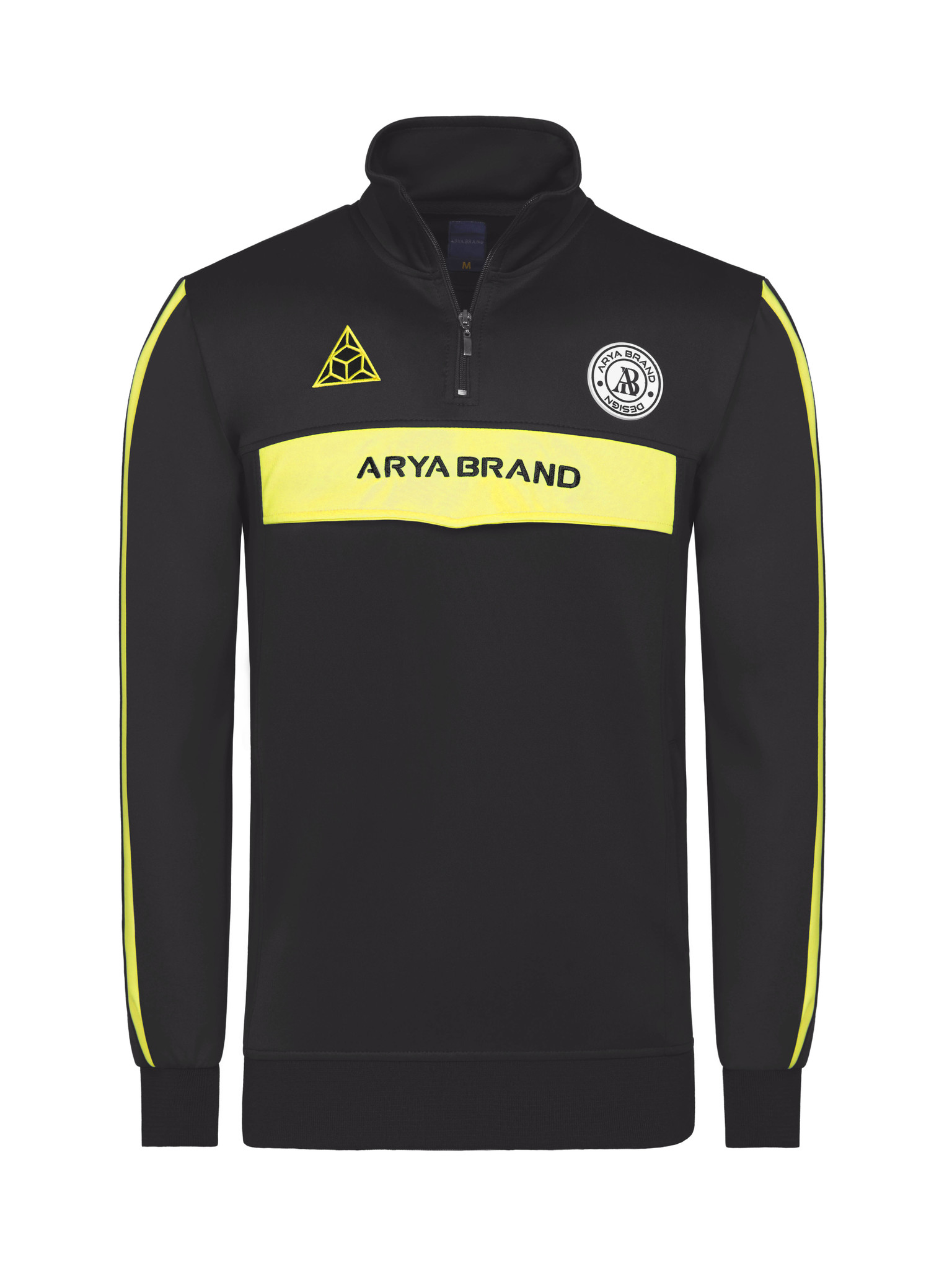 black yellow sweater