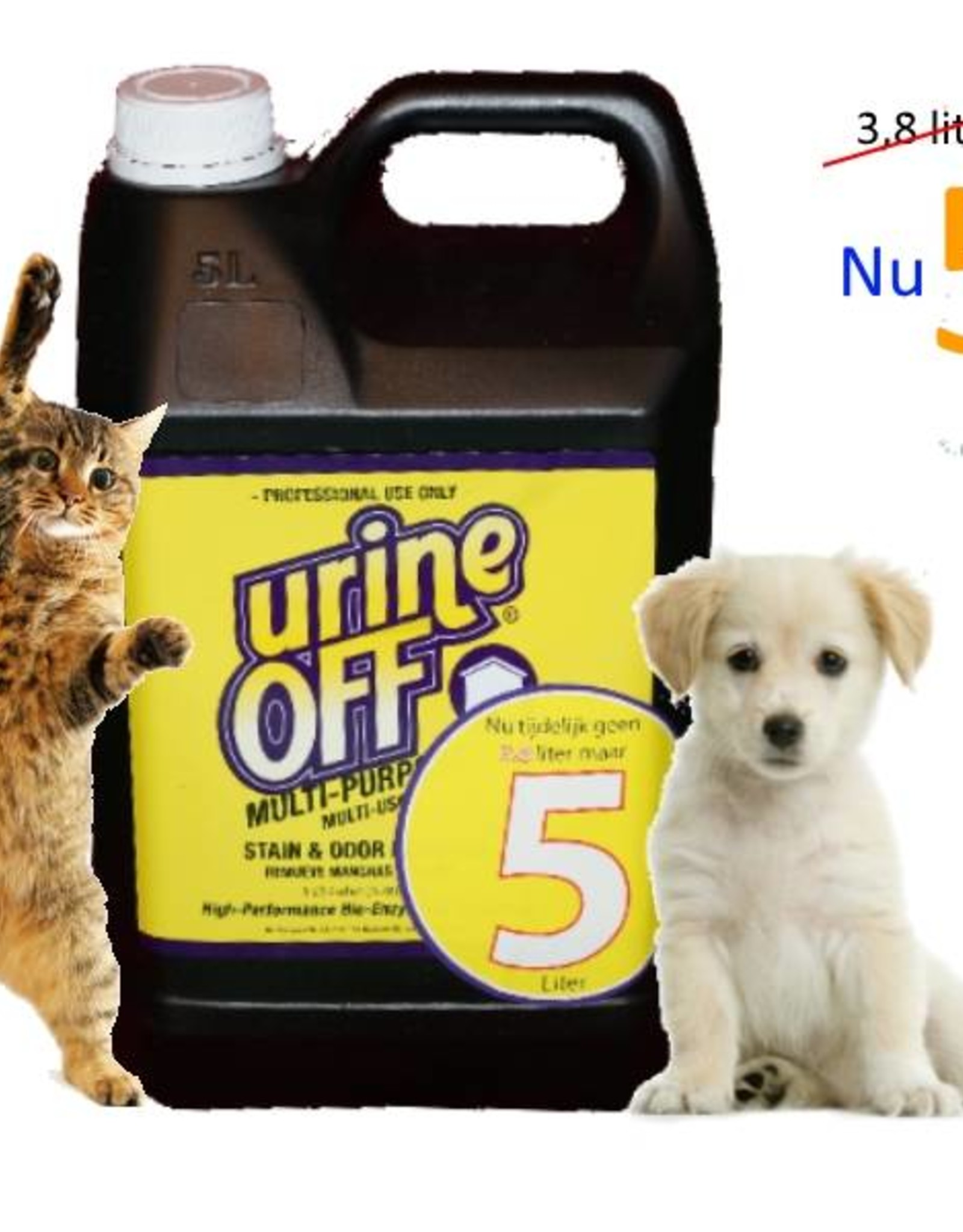 Urine Off Multi Purpose Urineoff L Odeur D Urine Et Detacheur D Urine Chien Et Chat 5 Litres