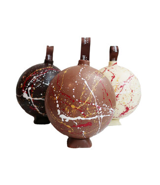 KERSTBAL CHOCOLADE PARELS