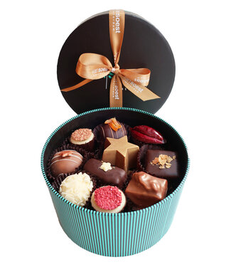 LUXE RONDE DOOS MET KERSTBONBONS