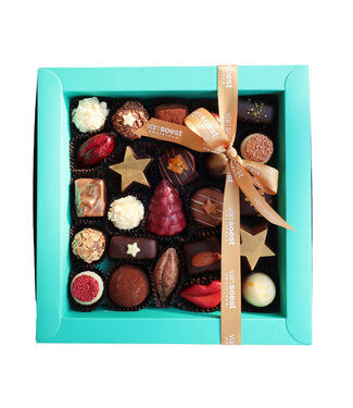 LUXE DOOS VIERKANT KERSTBONBONS
