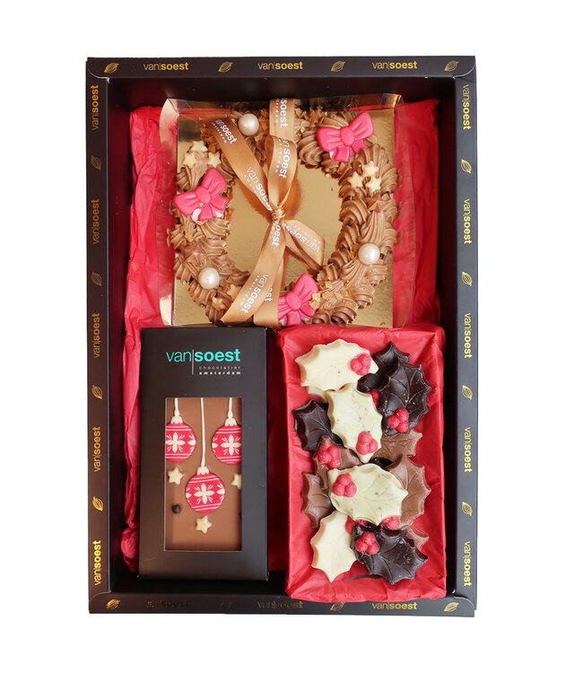 CHRISTMASBOX WITH WREATH -